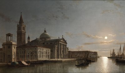 Venedig mit San Giorgio Maggiore im Mondschein von Henry Pether